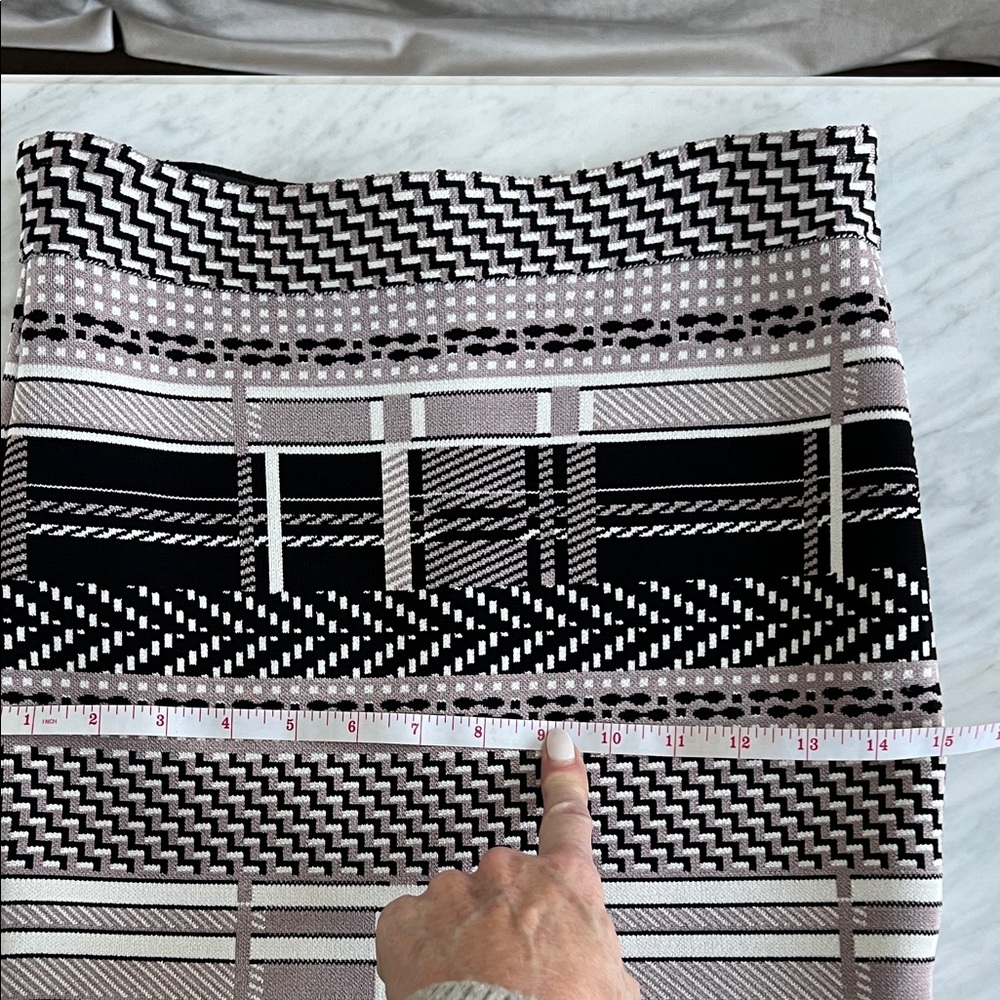 EYEDOLL for Anthropologie Geometric Patterned Ruffled Midi Skirt - Picture 13 of 13